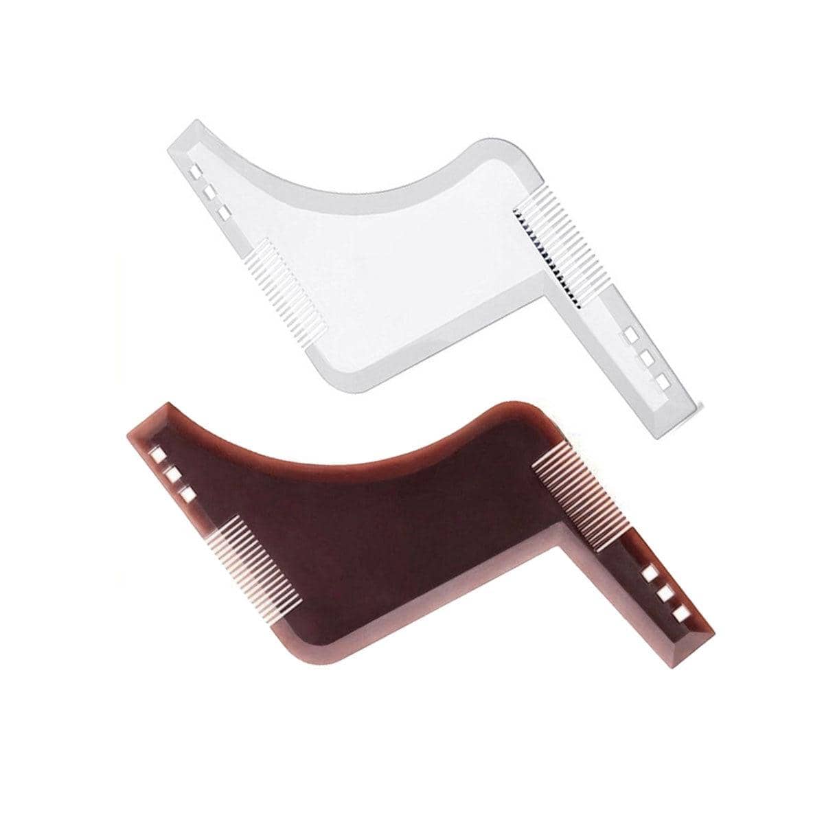 Beard Shaping Template Comb for Trimming and Symmetry - Brown - view 4