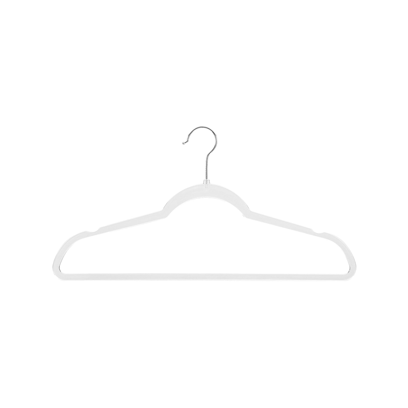 Boxsweden Crystal Space Saving Clothes Hangers 6 Pack - Clear PP Slim 235 x 445mm