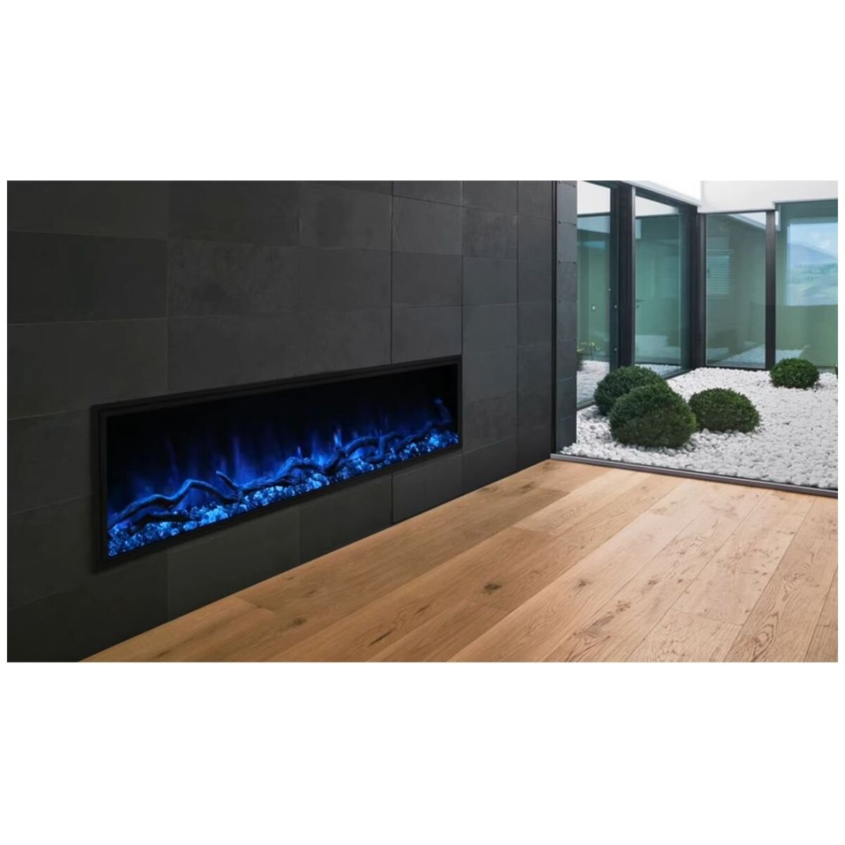 Modern Flames Landscape Pro Slim 44" Gen 1 Built-In Electric Fireplace - Hybrid-FX Flames - LPS-4414-INT