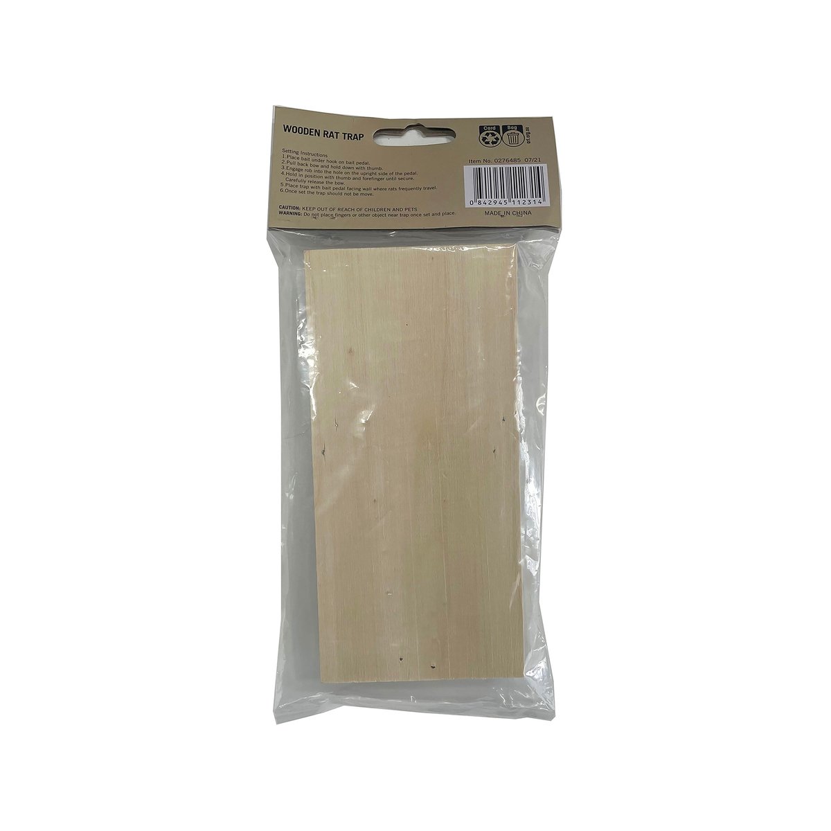 Wooden Rat Trap - Classic Spring Trap - 80mm x 170mm - High Sensitivity - SuperSaverAU - view 2