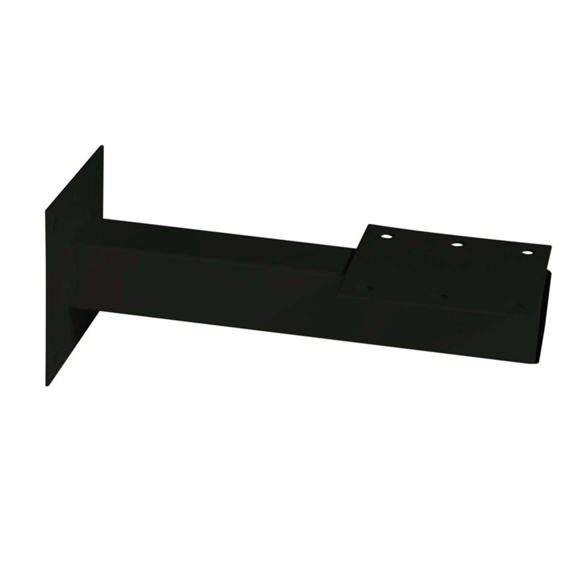 Sandleford Wall Mount Letterbox Post - 250mm - Galvanised Steel - Black - SuperSaverAU - view 1