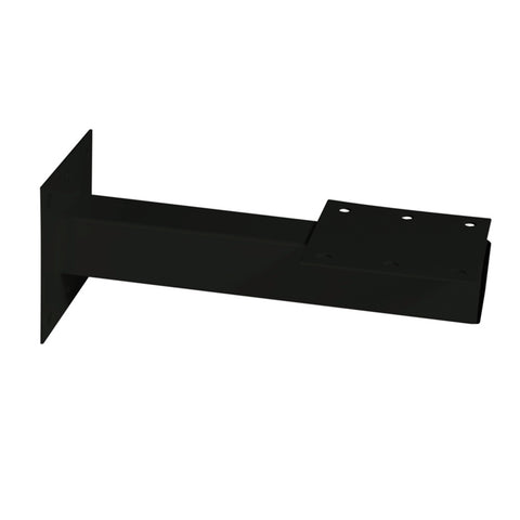 Sandleford Black Wall Mount Letterbox Post Galvanised Steel 250mm