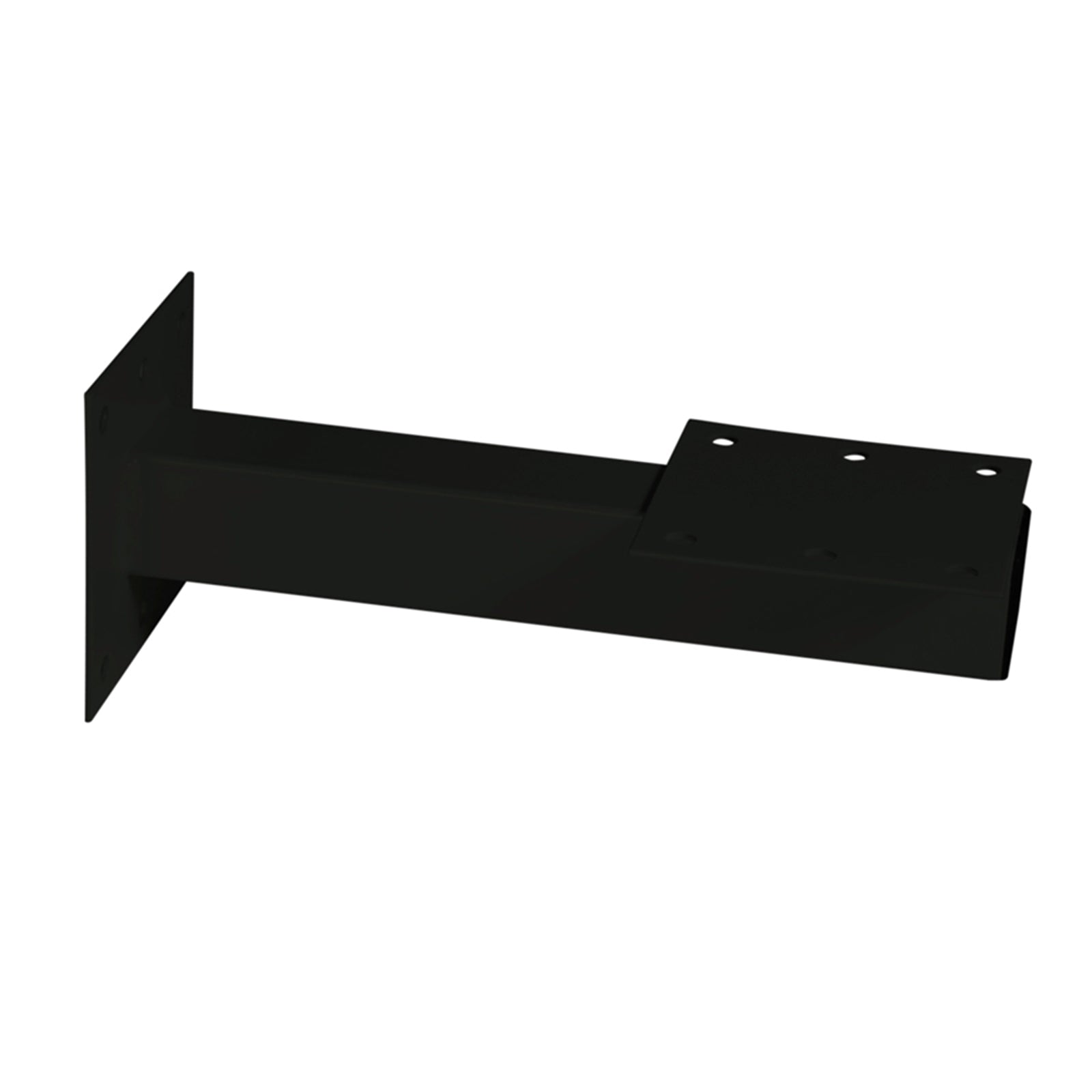 Sandleford Black Wall Mount Letterbox Post Galvanised Steel 250mm