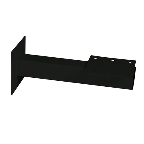 Sandleford Wall Mount Letterbox Post - 250mm - Galvanised Steel - Black - SuperSaverAU - view 1