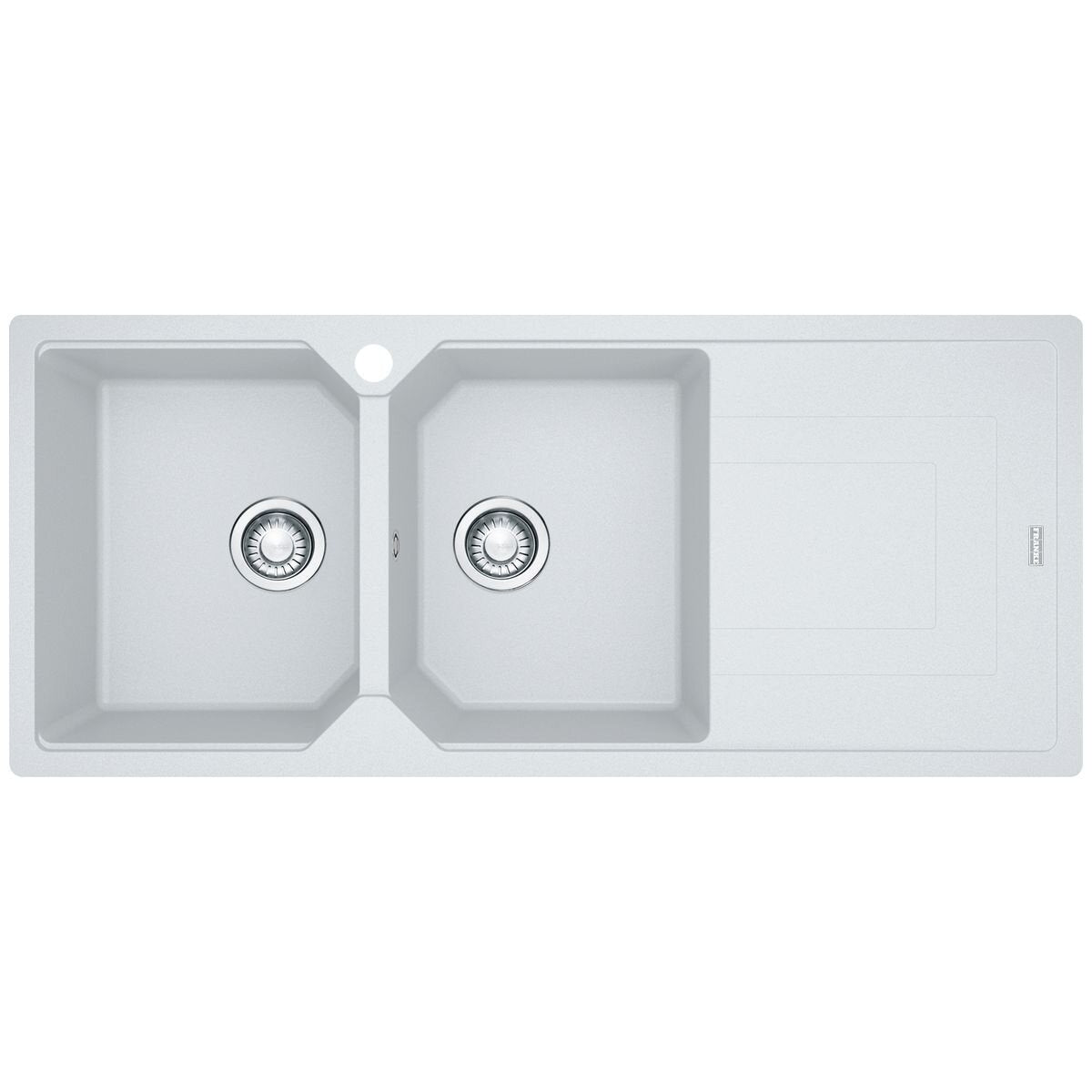 Franke Urban double bowl topmount or flush mount sink - right hand drainer - White - UBG621PWRHD