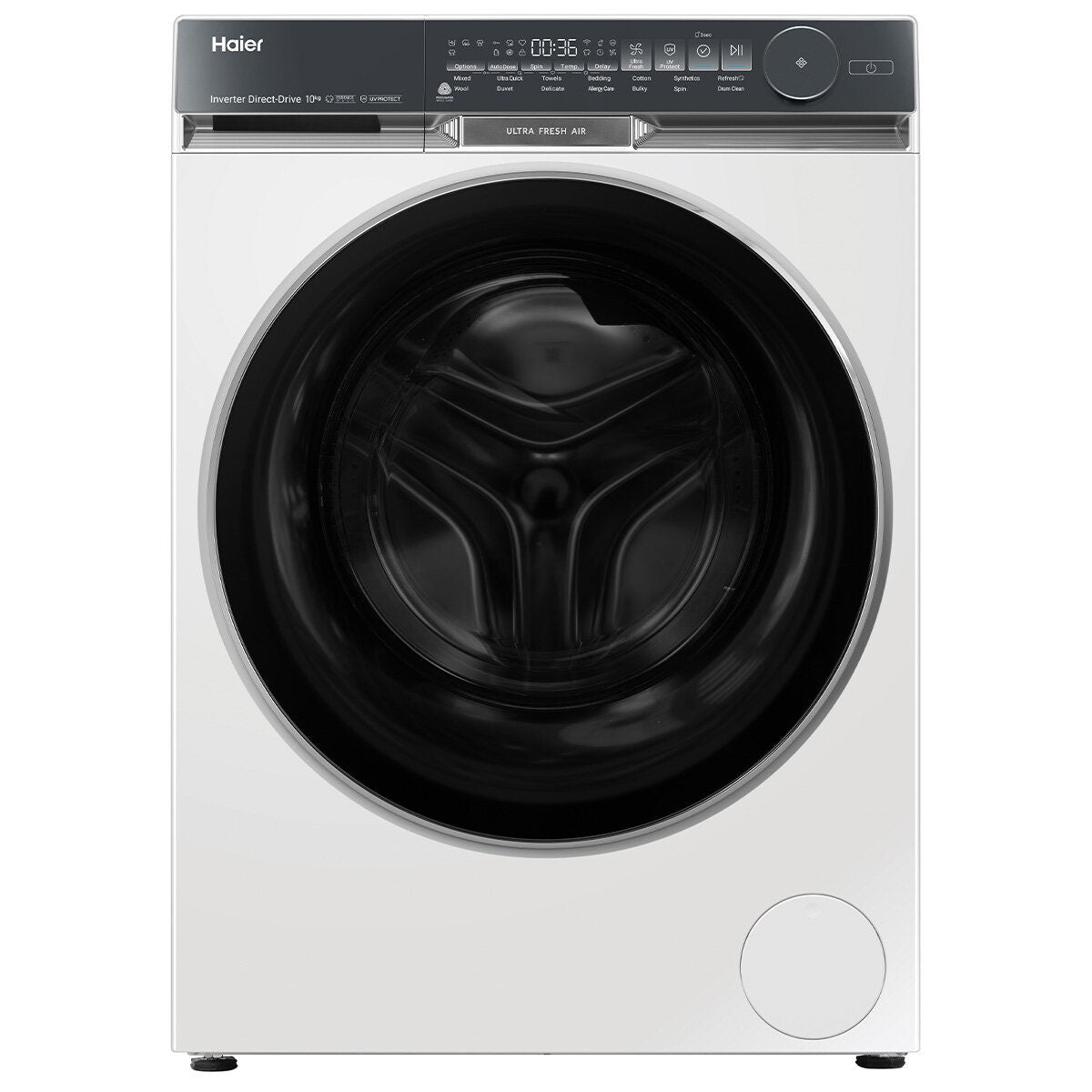 Haier 500 Series 10kg Front Loader - White, Ultra Fresh Air, UV Protect, 5 Star Energy - HWF10DW2