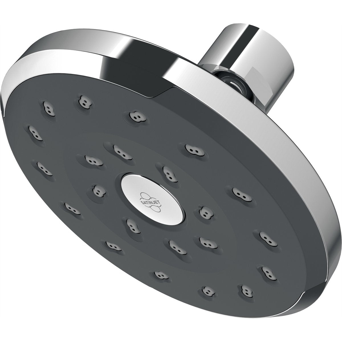Methven Chrome Kiri Graphite Shower Rose 105mm Brass 4 Star 7.5L Min - SuperSaverAU - view 1