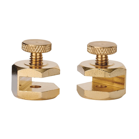 Empire 19mm Brass Stair Gauges, 2 Pack, Solid Brass Framing Square Accessory