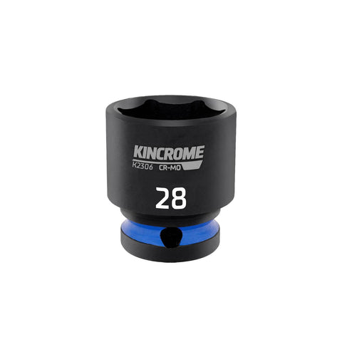 Kincrome 28mm 1/2" Square Drive Impact Socket Chrome Molybdenum 6 Point