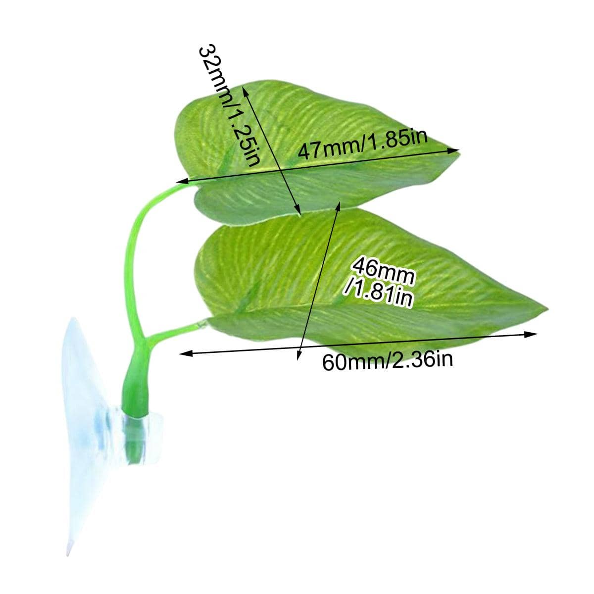 Betta Fish Resting and Spawning Leaves Aquarium Decoration, Pack of 4 - view 4