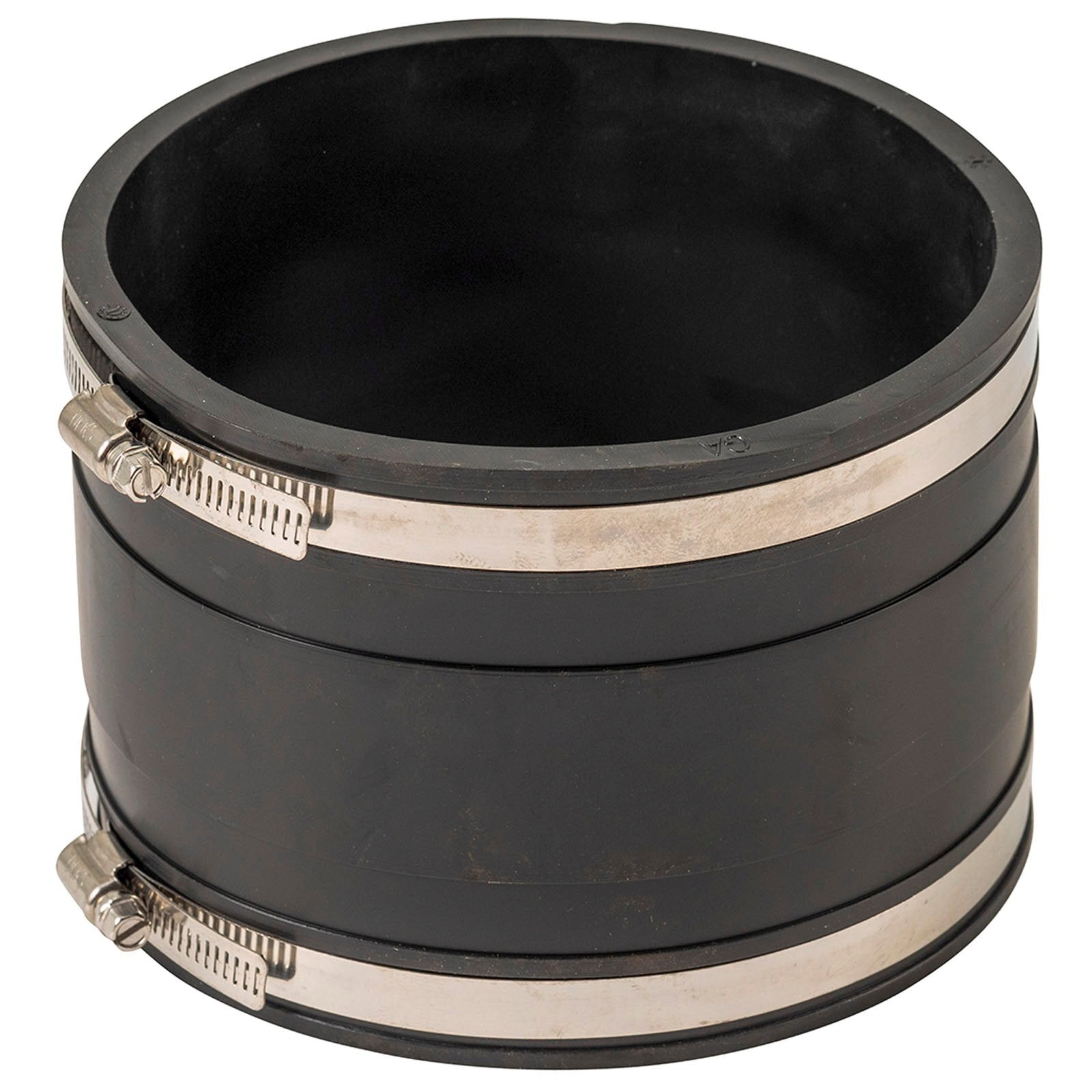 Deks 150mm Black PVC to PVC Coupling Joiner