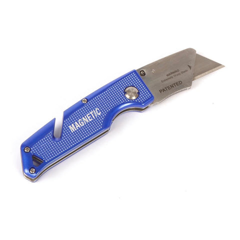 Kincrome Magnetic Folding Utility Knife - 20mm Aluminium - Easy Storage - SuperSaverAU - view 1