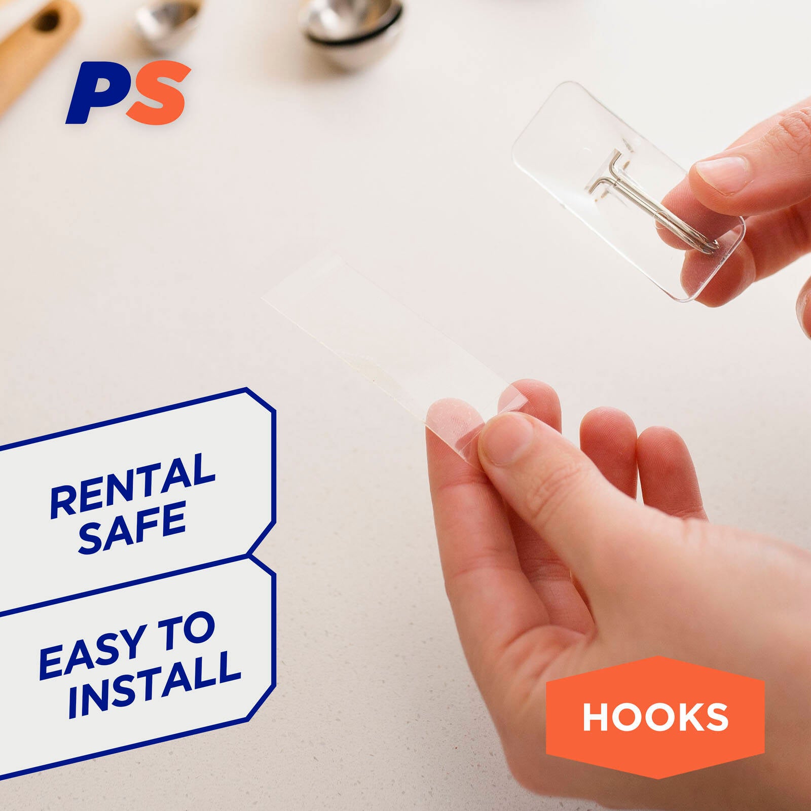 Permastik Large Clear Removable Self-Adhesive Refill Strips 24 Pack