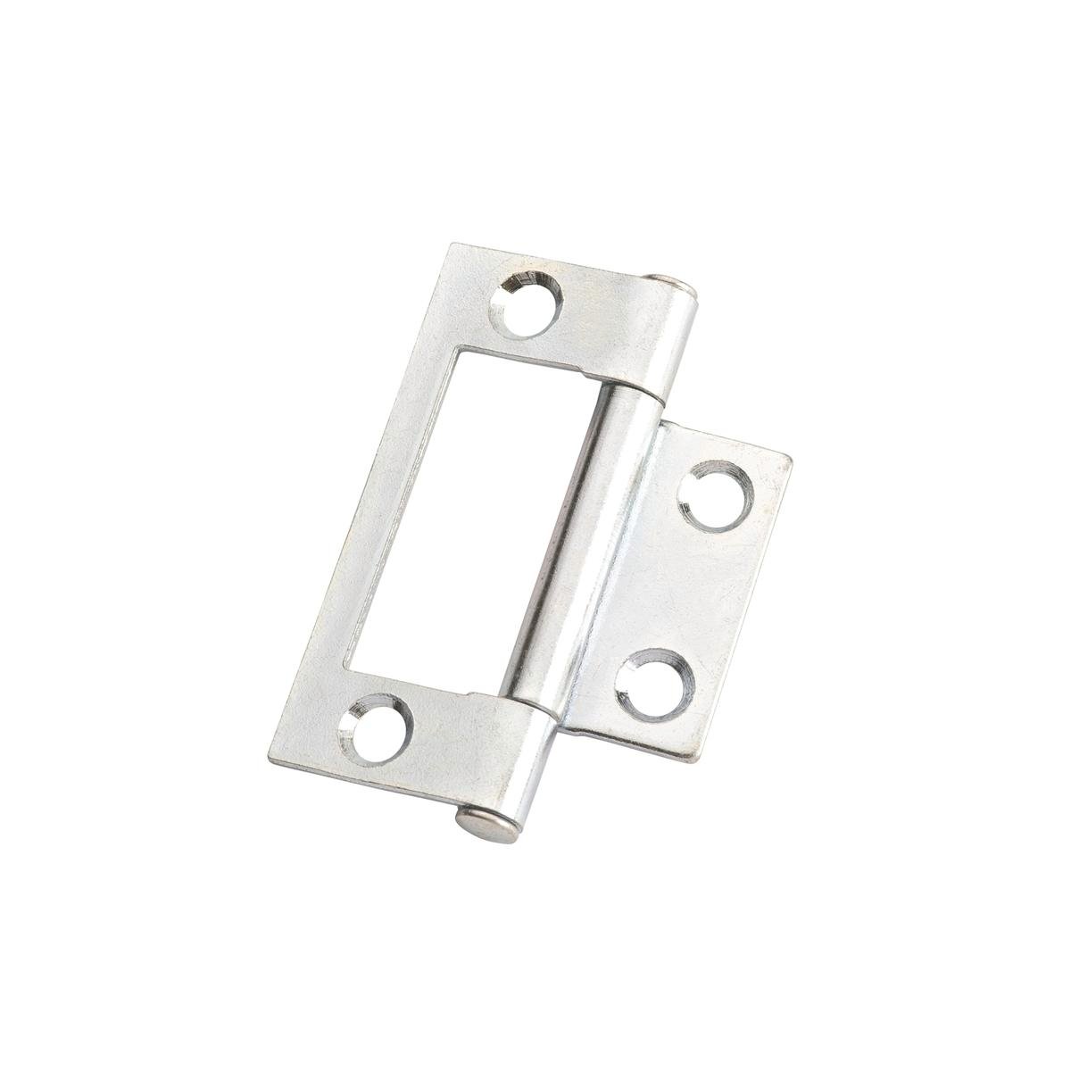 Lane 50 x 40 x 1.2mm Zinc Plated Fixed Pin Non-Mortise Hinge
