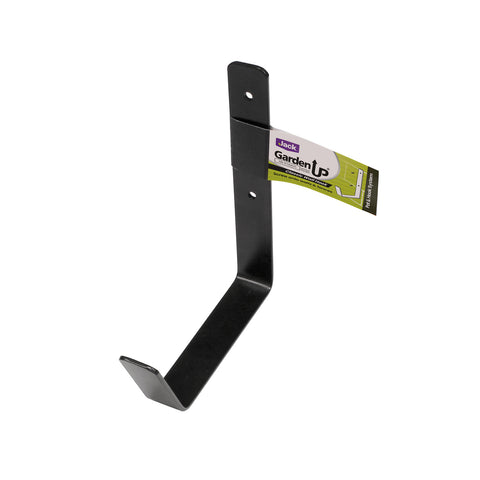 Jack Garden Up Classic Wall Hook 150mm - Black Steel Wall & Fence Mount