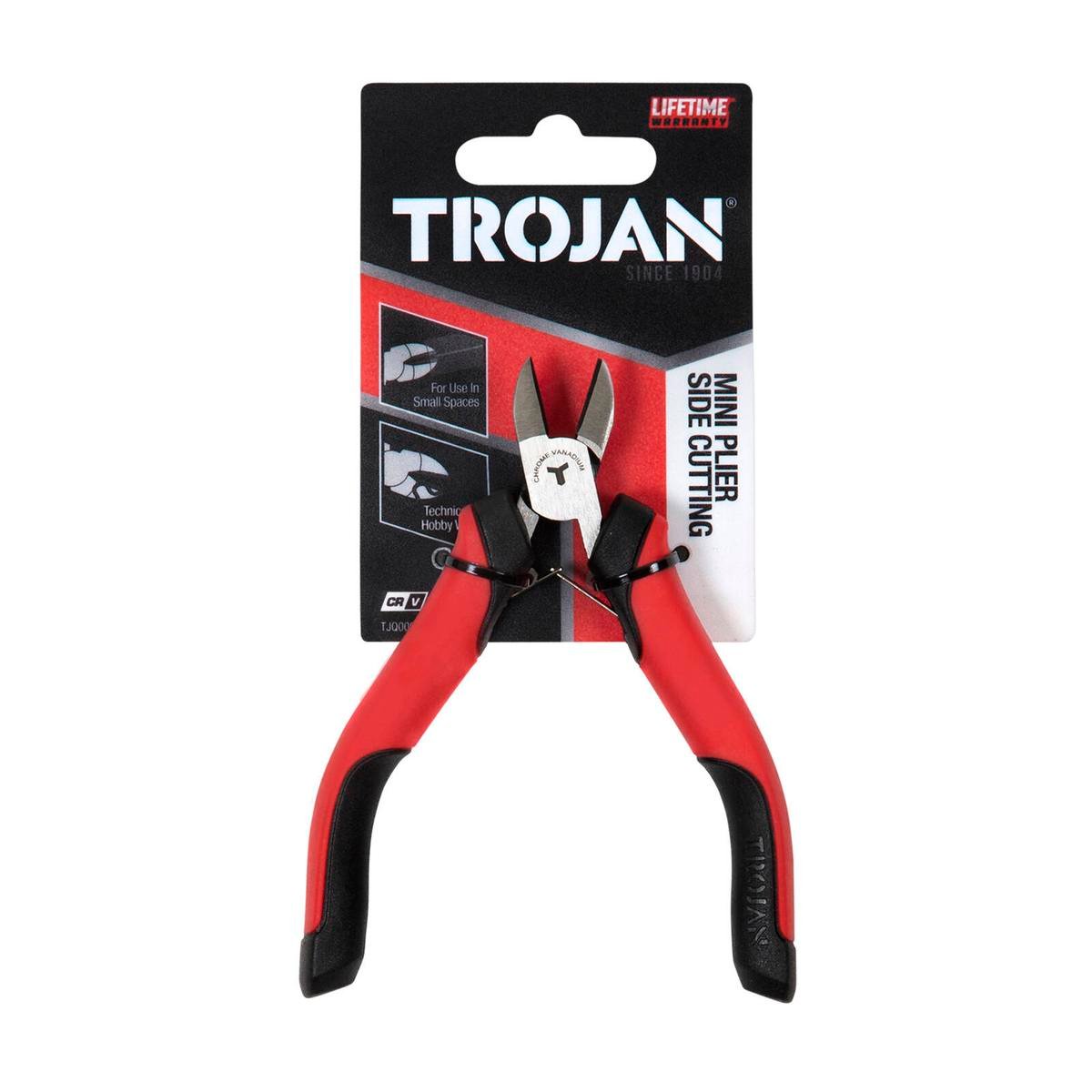 Trojan 115mm Mini Side Cutting Pliers CRV