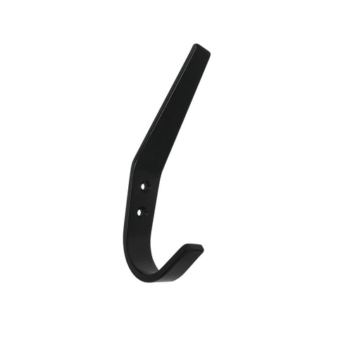 Adoored Black Dene Wall Mounted Deco Hook Aluminium Powder Coated