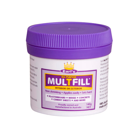 Earl's MulTfill Ready to Use Filler 140g White Water-Based Interior Exterior