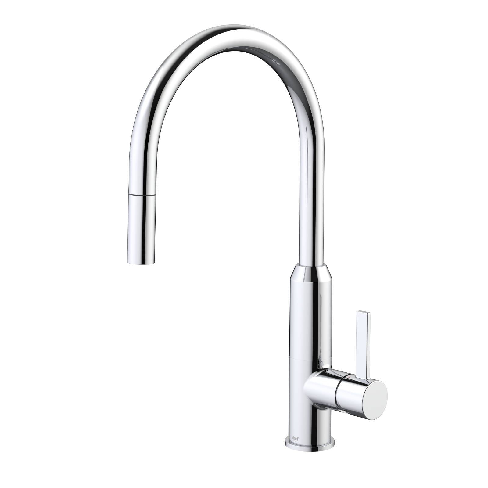 Clark Vixen Retractable Sink Mixer, Chrome Brass, Pull-Down, 6L/min WELS 5 Star