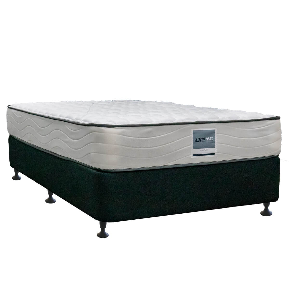 Supa Rest Theo Pocket Single Mattress - Medium Feel - Stretch Knit Fabric - SUPTHEMSGL