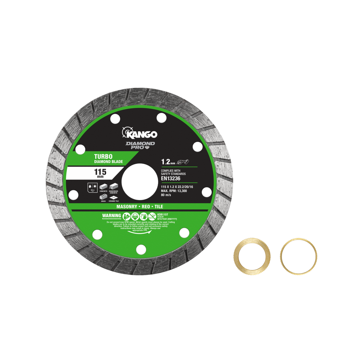 Kango 115mm Turbo Diamond Saw Blade KDB115T