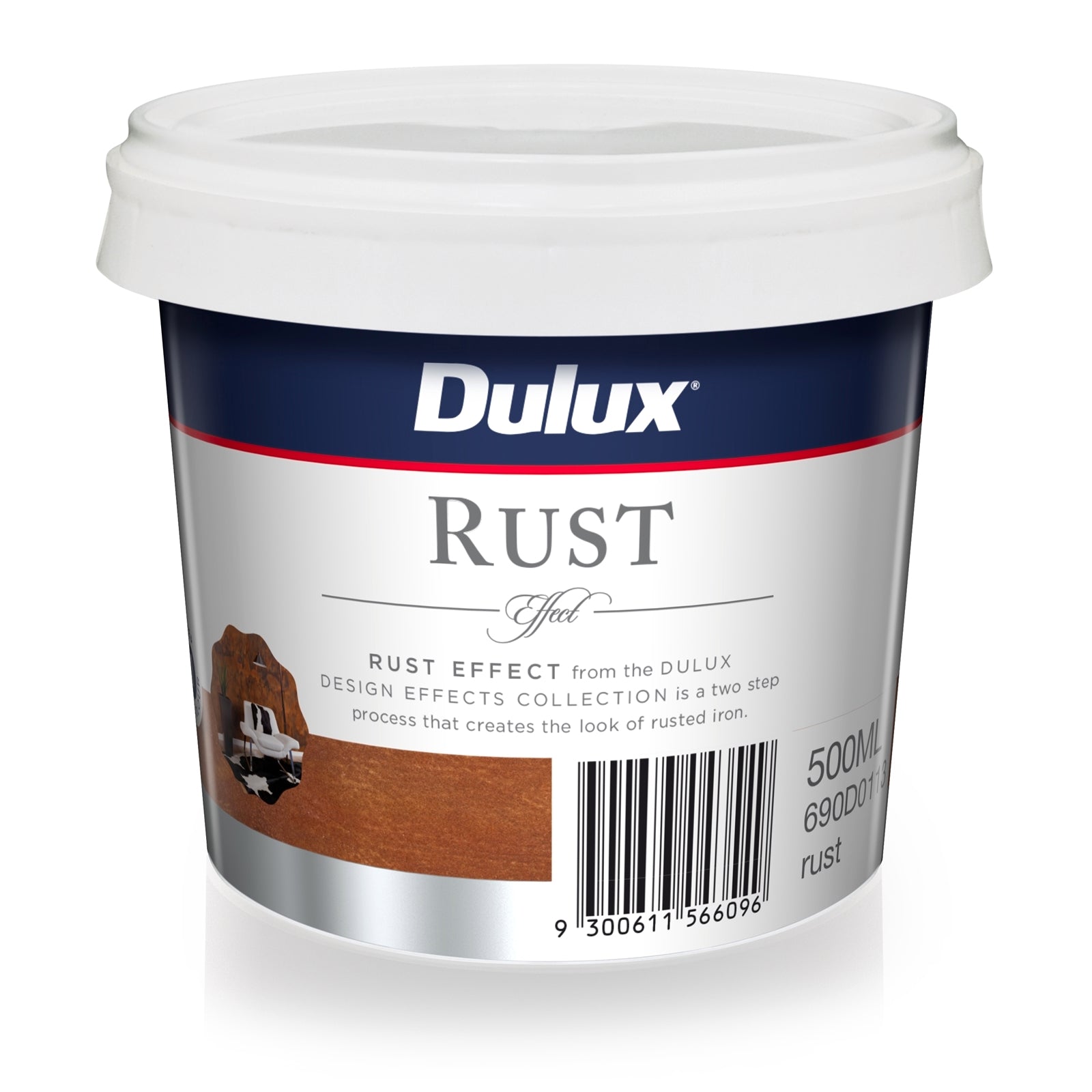 Dulux Design Rust Effect Paint 500ml, Water-Based Interior Exterior