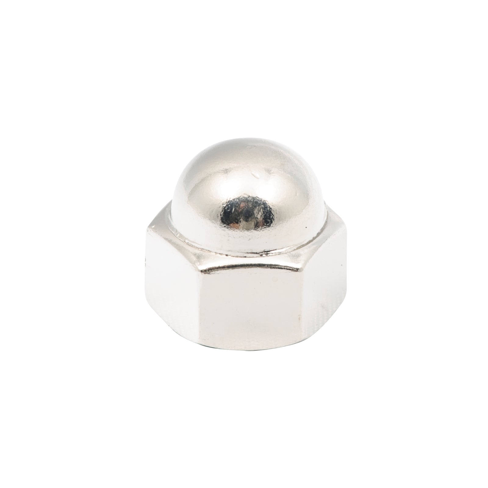 Zenith 3/8" Chrome Plated Steel Dome Nuts - 6 Pack