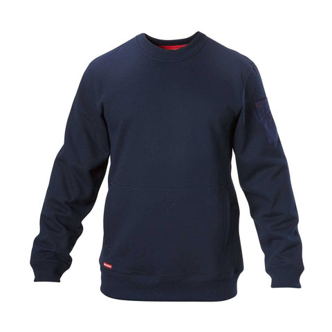 Hard Yakka Navy Crew Neck Fleece Jumper Size S - Durable - Comfortable - SuperSaverAU - view 1