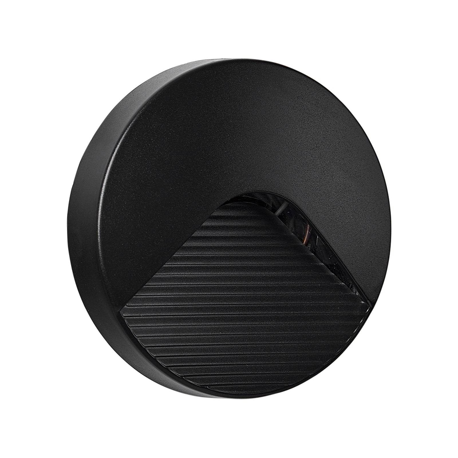 Brilliant Black Sanur 2W 13cm Modern Outdoor Wall and Step Light Hardwired 22589/06