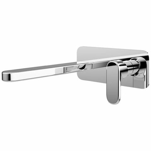 Linsol Wall Basin Mixer Tap - Chrome Finish, 6 Star WELS, 4.5L/min Flow - VAL-09
