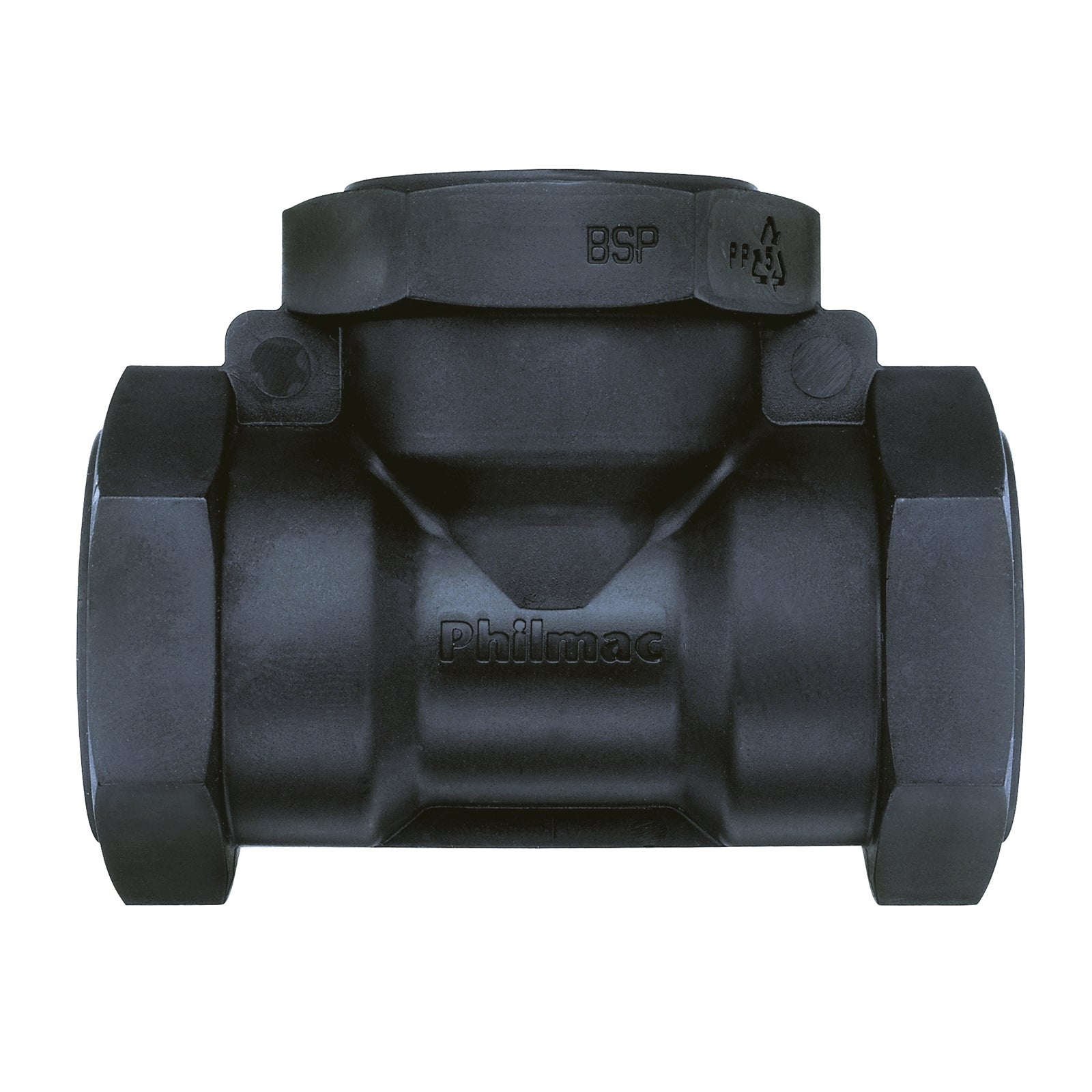 Philmac 1-1/4" BSP Thread Pipe Tee Polypropylene PN16