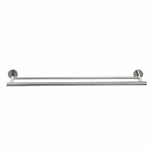 Barelli Toscana 90cm Polished Chrome Double Towel Bar Stainless Steel