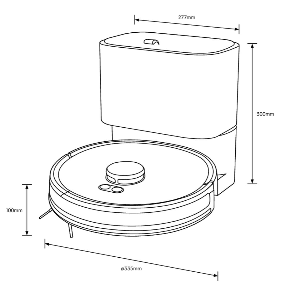 Electrolux Ultimate Home 300 Robot Vacuum and Mop - 4000Pa Suction, LiDAR Mapping, Shell White - EFR71222DS