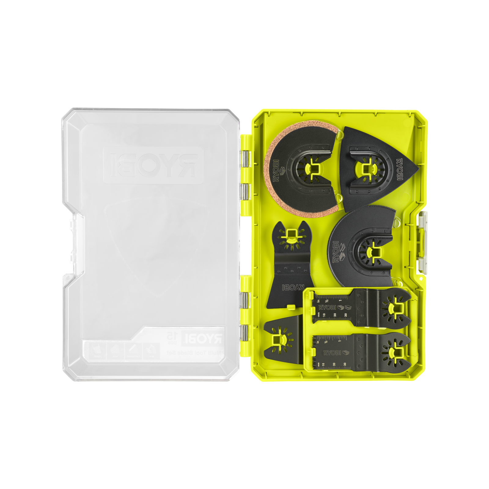 Ryobi 15-Piece Multi Tool Accessory Set - Sanding Sheets & Blades