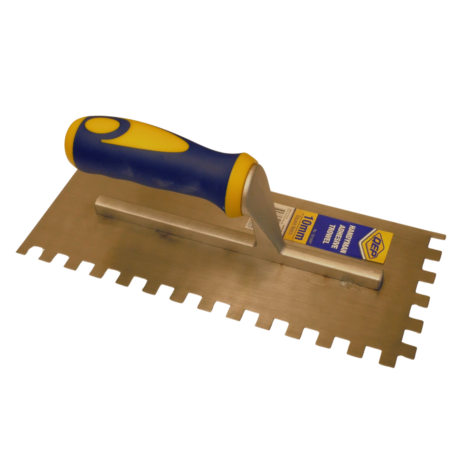 QEP 10mm Square Notch Carbon Steel Tile Adhesive Trowel 18100HT