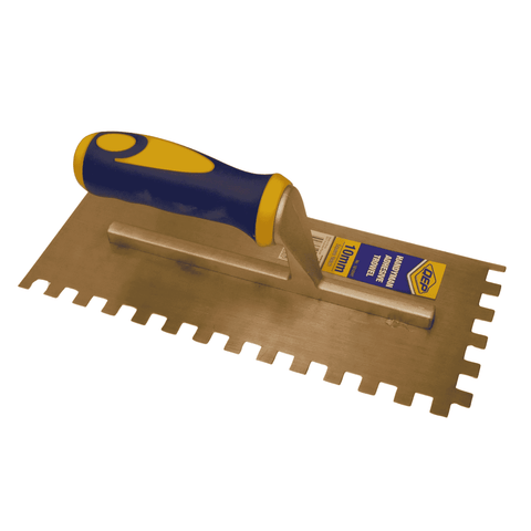 QEP 10mm Square Notch Carbon Steel Tile Adhesive Trowel 18100HT