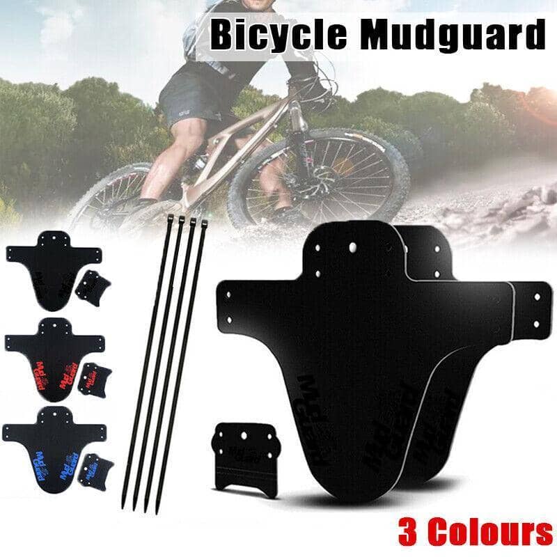 Bicycle Mudguard 22 x 26.5 cm with Mounting Straps - Red - view 2
