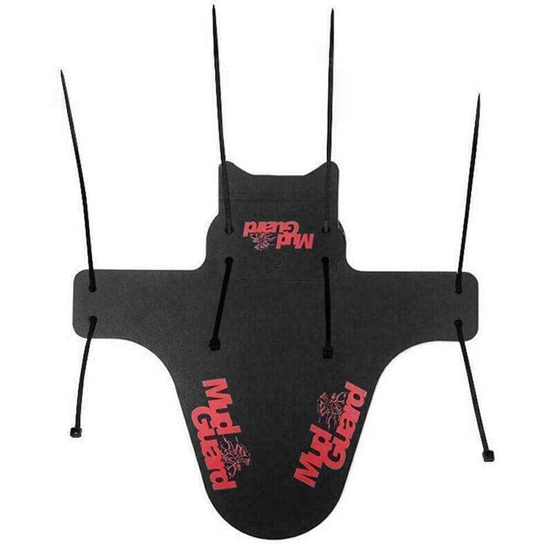 Bicycle Mudguard 22 x 26.5 cm with Mounting Straps - Red - view 3