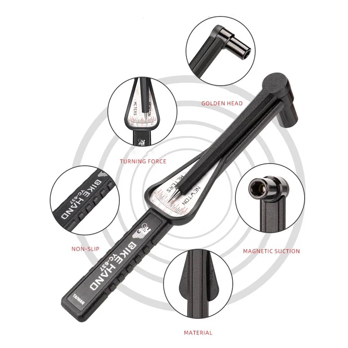 Bicycle Torque Wrench Repair Tool Kit with 10 Bits, Adjustable for Road Bikes - view 4