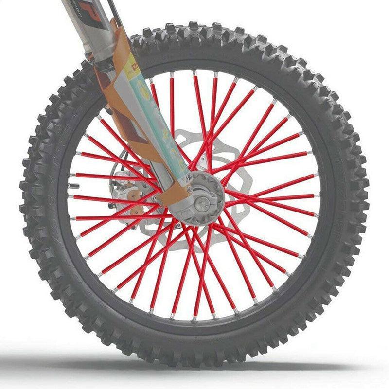 Bike Wheel Spoke Wrap Sleeves, 72 Pack for MTB and Bicycles - Pink - view 5