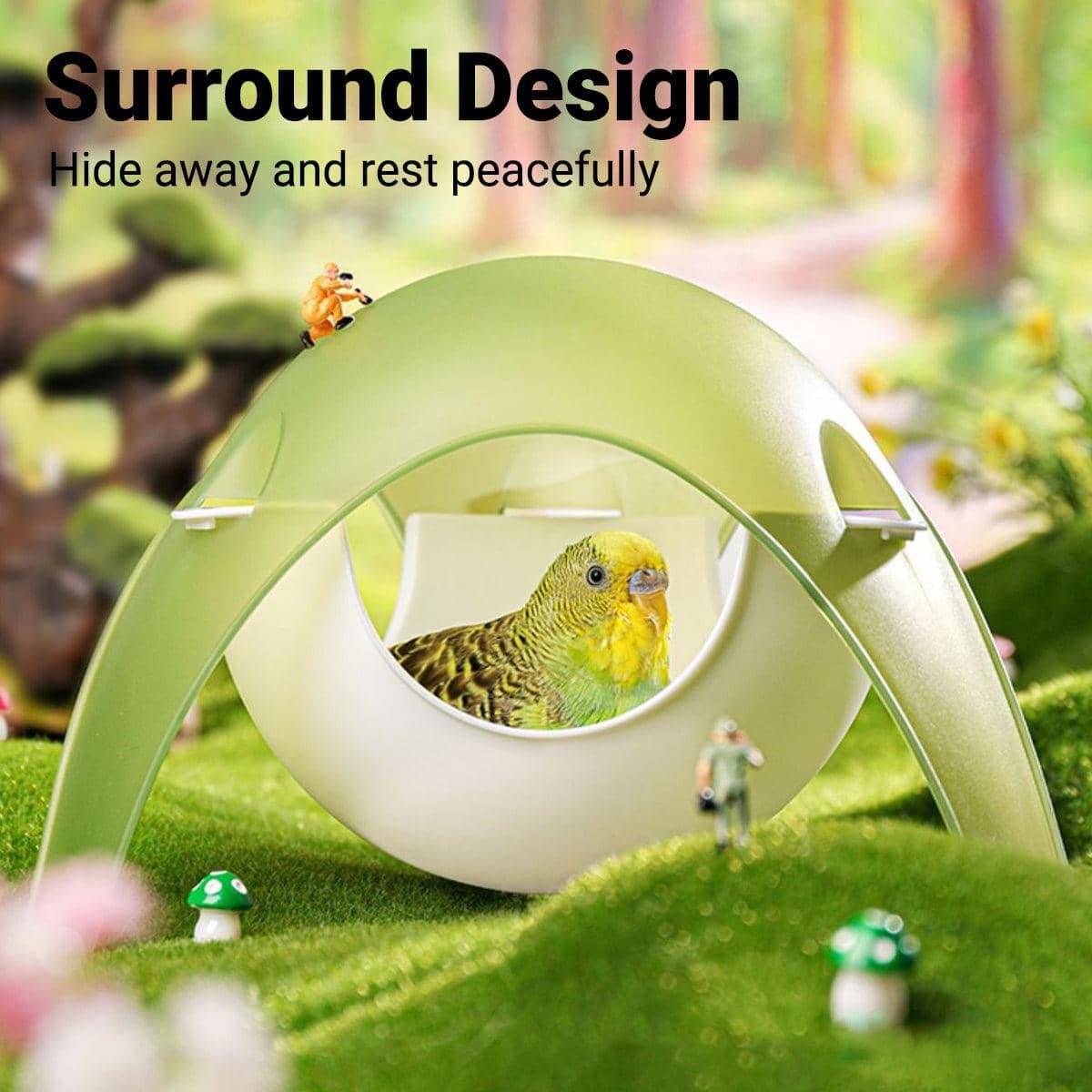 Bird Nest Hammock, Space Capsule Design, 21 x 14 x 19cm - view 5