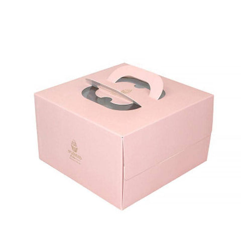 Birthday Cake Boxes Set, Pack of 20 - Pink, 25 x 25 x 15 cm
