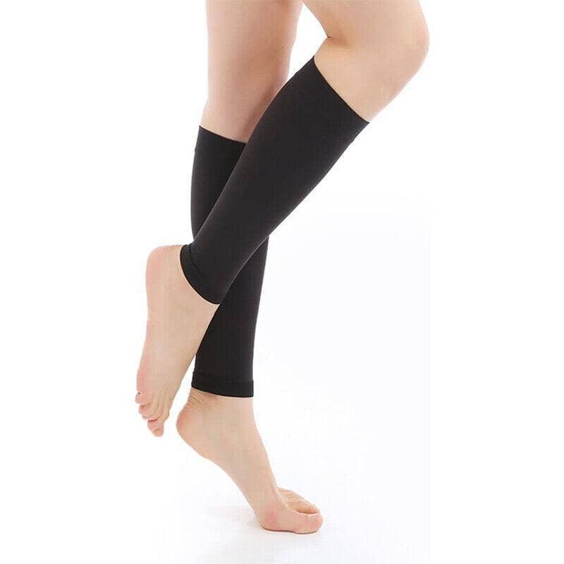 Black Compression Calf Socks, Leg Support Sleeve - 1 Pair - view 4