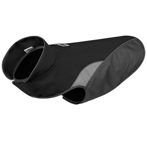 Black Fleece Dog Coat - Size S (Chest 42 cm, Length 32 cm)