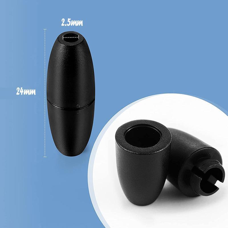 Black Plastic Breakaway Clasps for Lanyards and Bead Necklaces - Pack of 10 - view 4