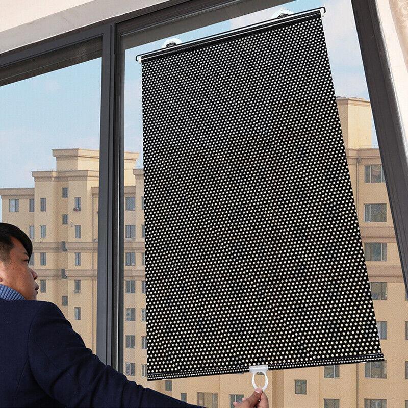 Black PVC Window Roller Blind with Suction Cups - 40 x 125 cm - view 7