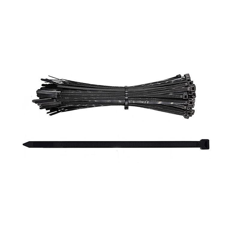 Black UV Stabilised Nylon Cable Ties - 4 x 300mm, Pack of 250