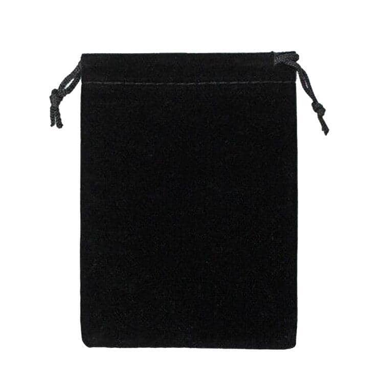 Black Velvet Drawstring Pouches - 30 x 40 cm - view 3