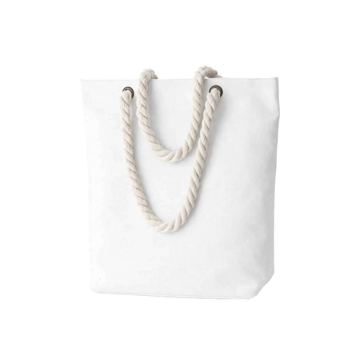 Blank Canvas Tote Bags with Rope Handles, Pack of 3 - 32 x 8 x 36 cm