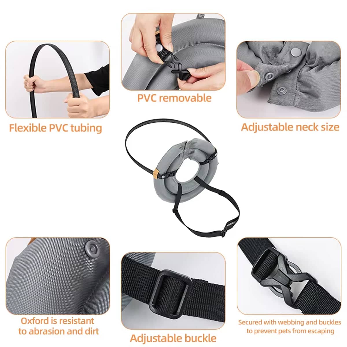 Blind Dog Halo Harness with Reflective Straps - Size M (Neck 22-30 cm) - view 5